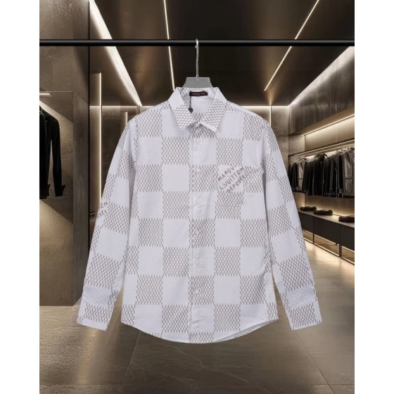 Louis Vuitton all-over Damier pocket long-sleeved shirt